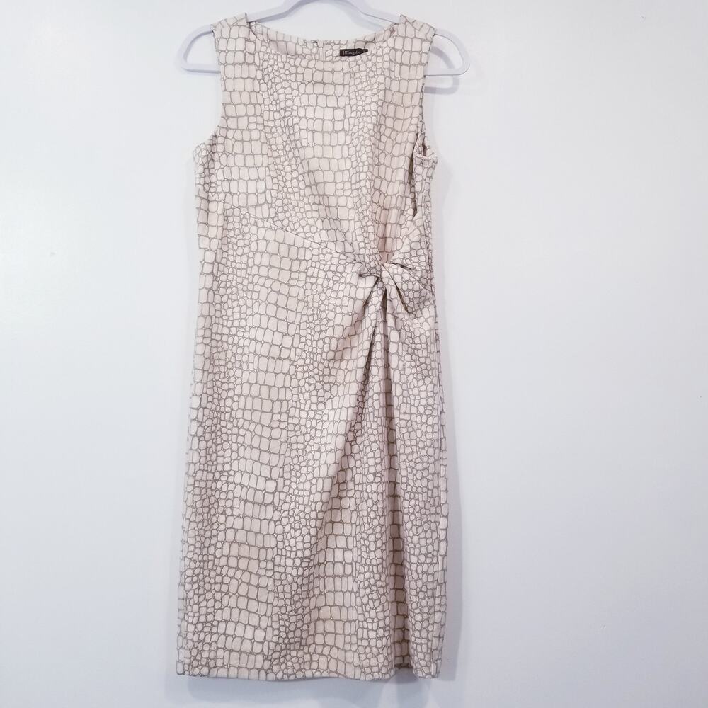 J. McLaughlin Printed side Knot Sleeveless Dress